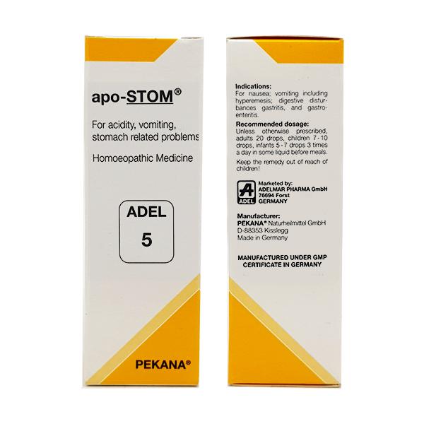 Adel Homeopathy 5 Apo-Stom Drop | Swadesiicart
