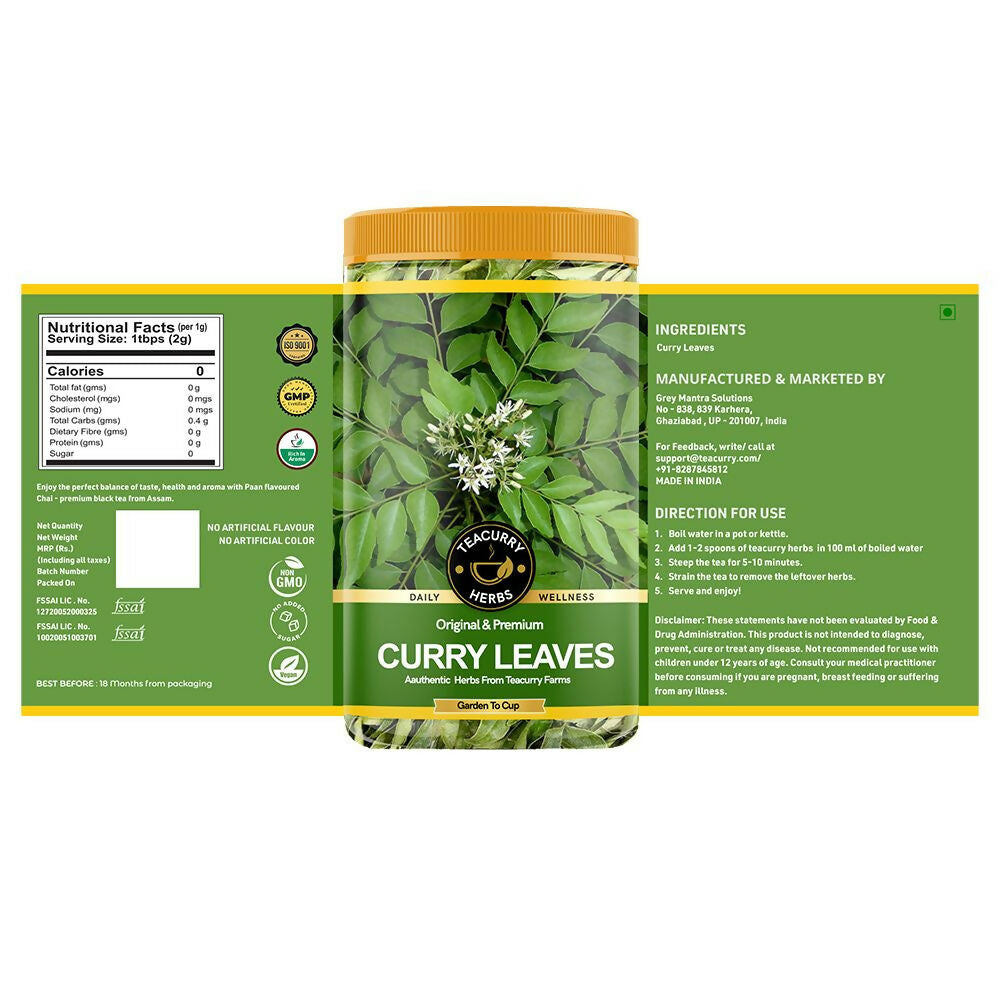 Teacurry Organic Curry Leaves - Swadesiicart