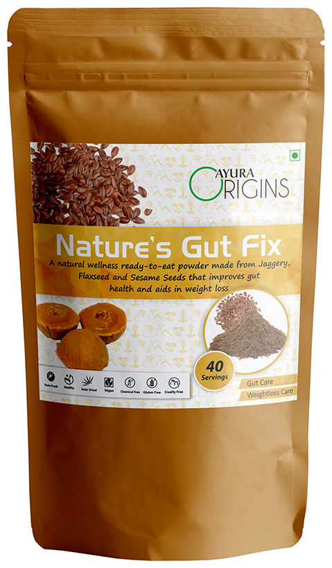 Ayura Origins Nature's Gut Fix Powder - Swadesiicart