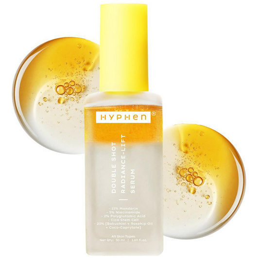 Hyphen Double Shot Face Serum with 18% Brightening & 20% Collagen | Swadesiicart