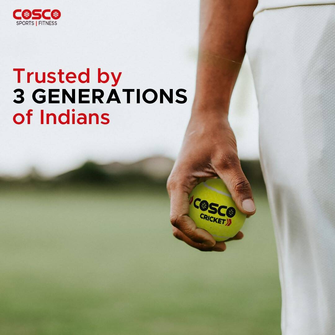 Cosco Light Cricket Tennis Balls (Pack of 3) - Swadesiicart