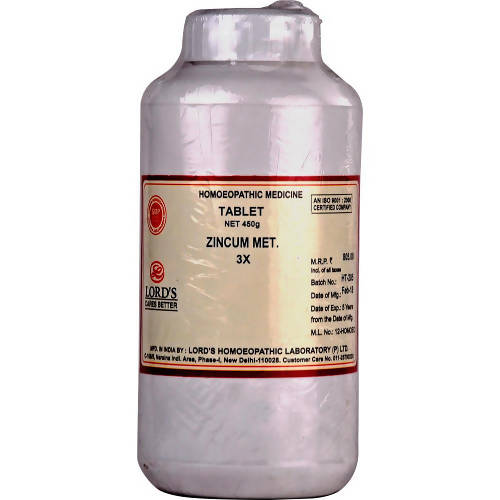 Lord's Homeopathy Zincum Met Tablets | Swadesiicart