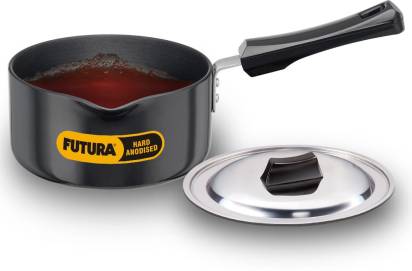 Hawkins Futura Sauce Pan 16 cm Diameter with Lid 1.5 L (AS15S) - Swadesiicart