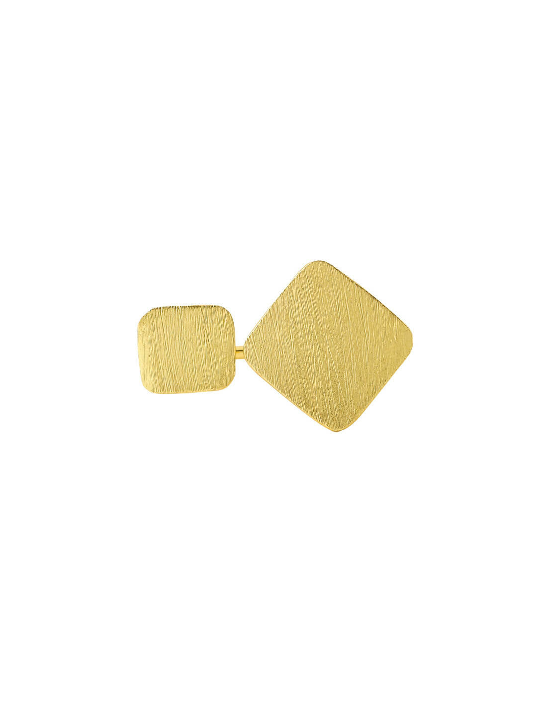 NVR Women Gold-Polished Adjustable Finger Ring | Swadesiicart