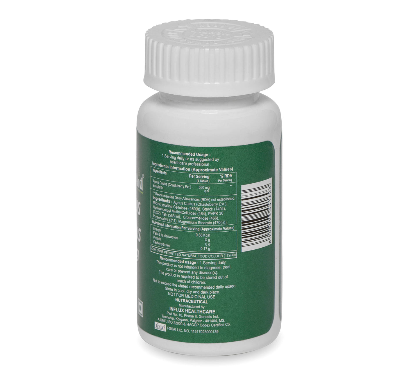 HealthAid Agnus Castus 550 mg Tablets | Swadesiicart