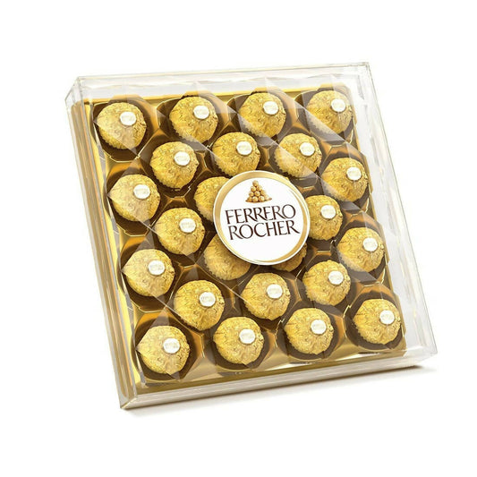 Ferrero Rocher Exquisite Hazelnut And Milk Chocolate | Premium Gift Box Rich, Creamy, Crunchy and Nutty Chocolate For Special Occasions