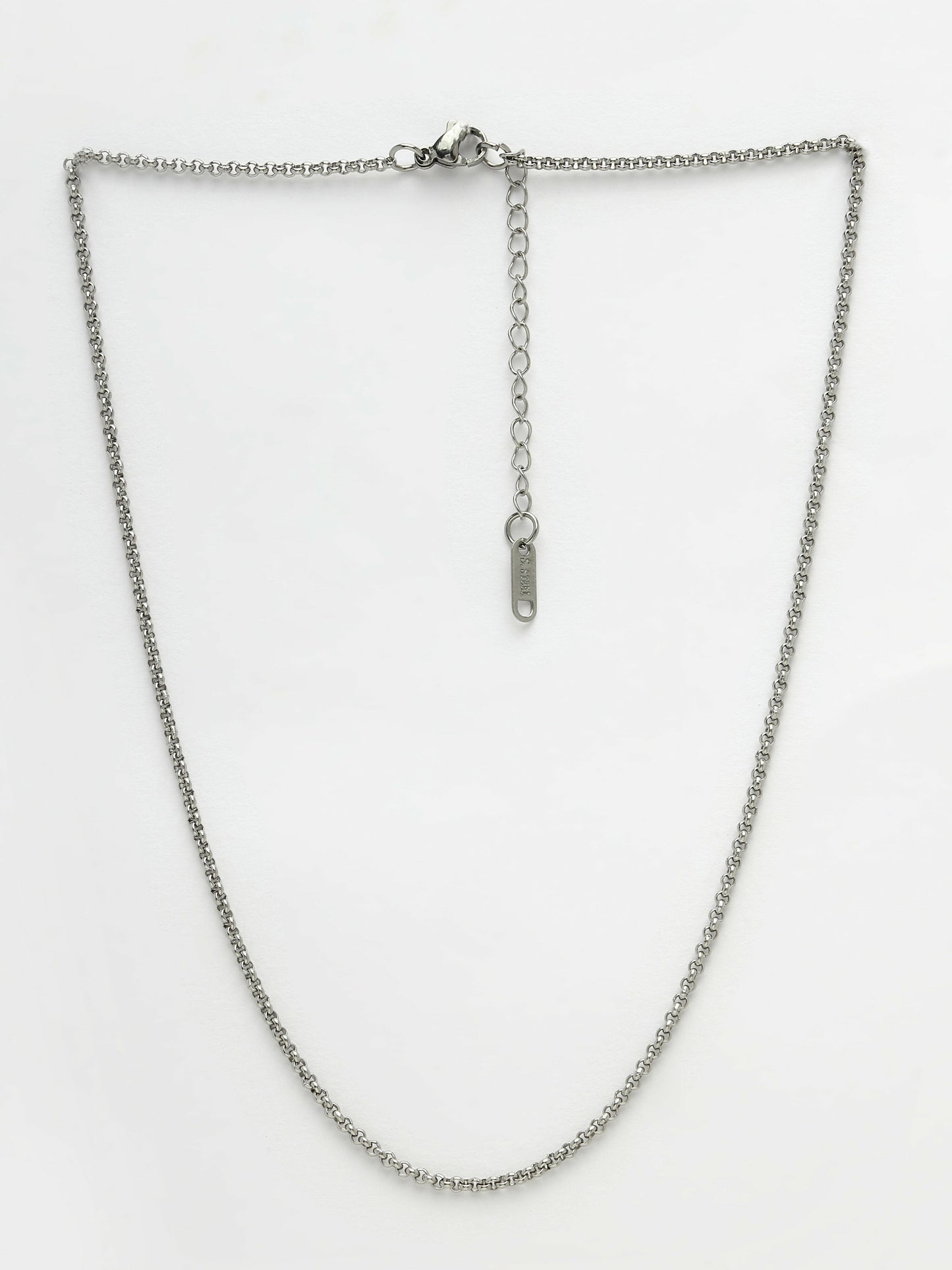 NVR Women's Set of 3 Silver-Toned German Silver Oxidised Chain | Swadesiicart