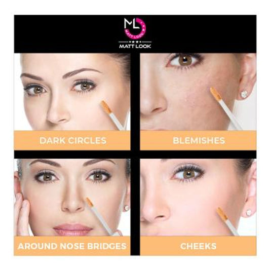 Matt Look Truly Matte Ultimate Cover Concealer - Soft Beige - Swadesiicart