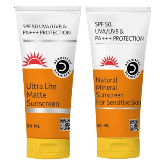 Dermistry Ultra Lite Matte Sunscreen & Natural Mineral Sunscreen - Swadesiicart