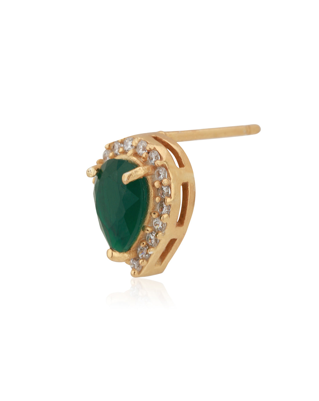 Gold-Polished Circular Drop Earring For Women - Wahe Jewels - Swadesiicart