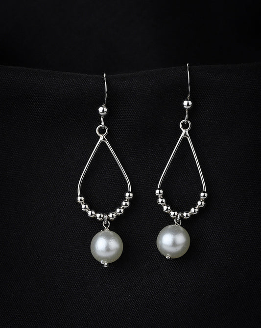 Silver Toned Circular Hoop Earring For Men - Wahe Jewels - Swadesiicart