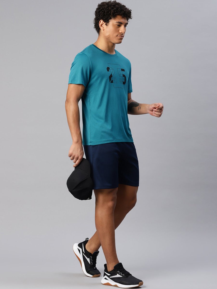 Alcis Men Typography Printed Anti Static Slim Fit T-shirt | Swadesiicart