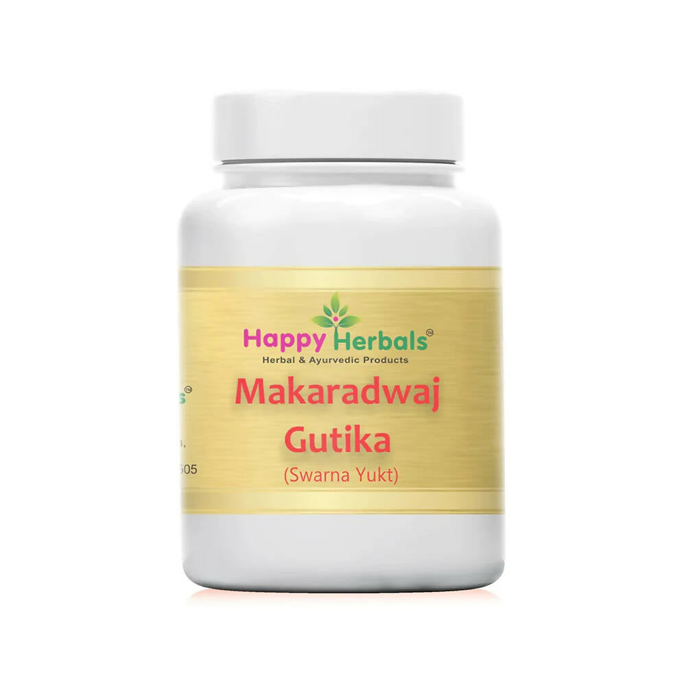 Happy Herbals Makaradwaj Gutika | Swadesiicart