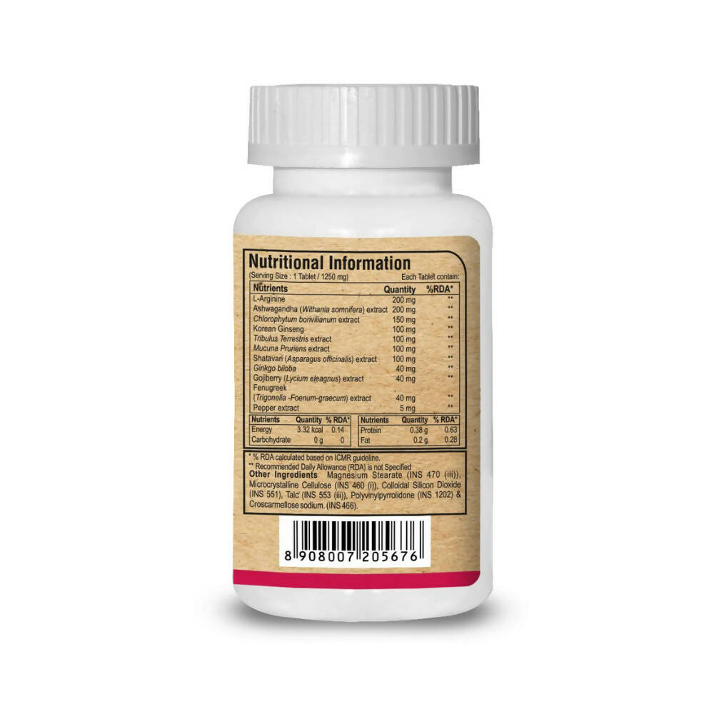 Pure Nutrition Ashwaginseng Veg Tablets - Swadesiicart