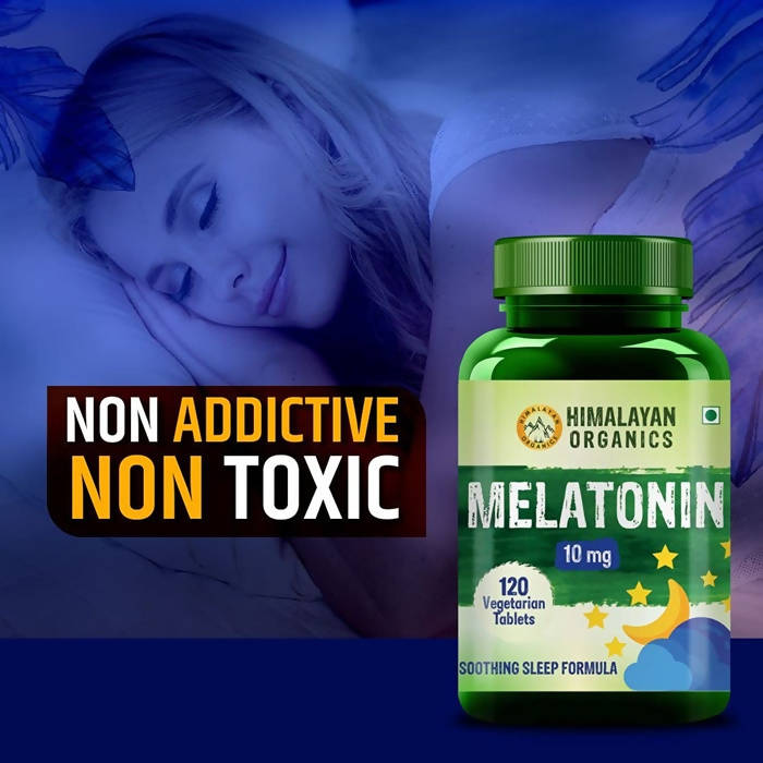 Himalayan Organics Melatonin 10 mg Vegetarian Tablets - Swadesiicart
