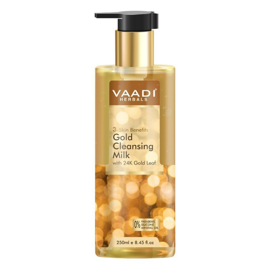 Vaadi Herbals Gold Cleansing Milk - Swadesiicart