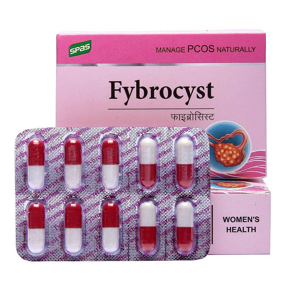 Prachin Fybrocyst Red And White Capsules For Women | Swadesiicart