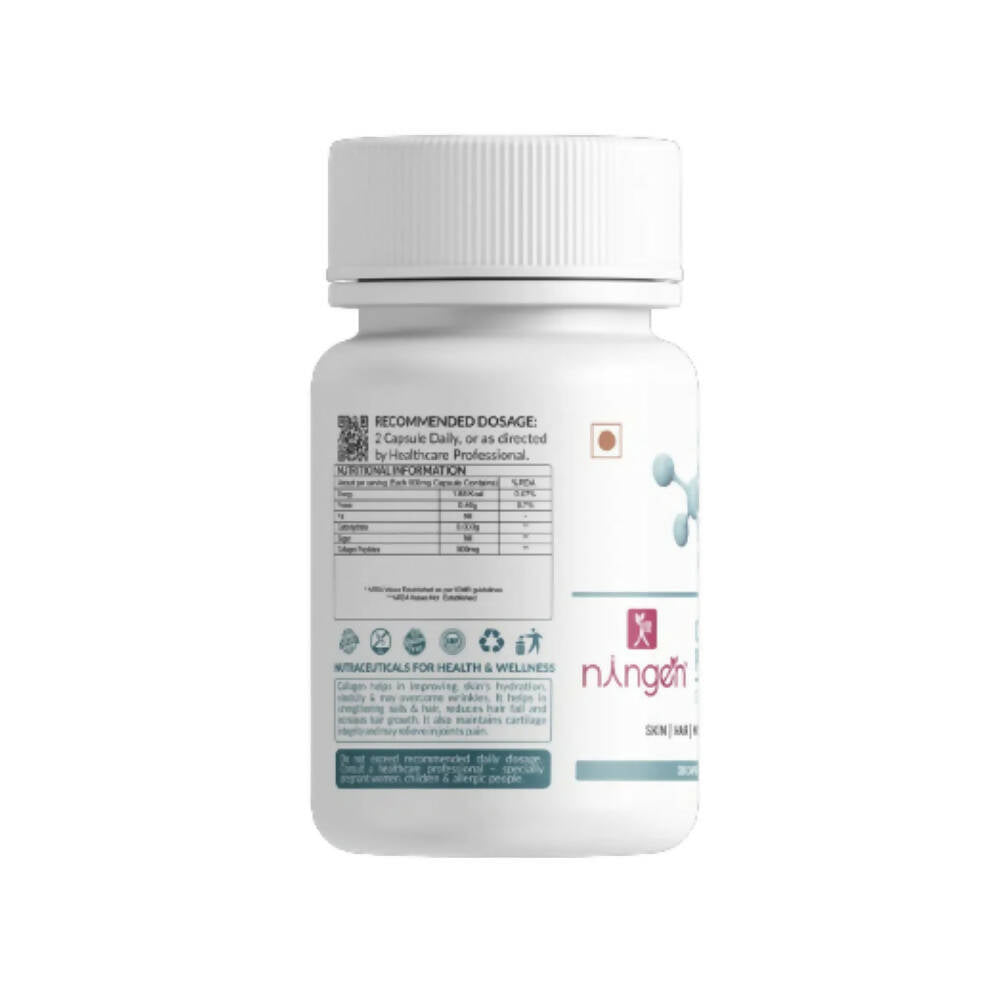 Ningen Collagen Peptides Capsules - Swadesiicart