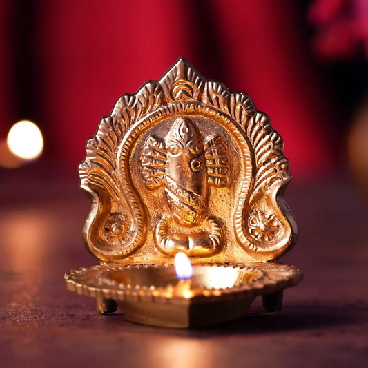 Isha Life Linga Bhairavi Brass Lamp | Swadesiicart