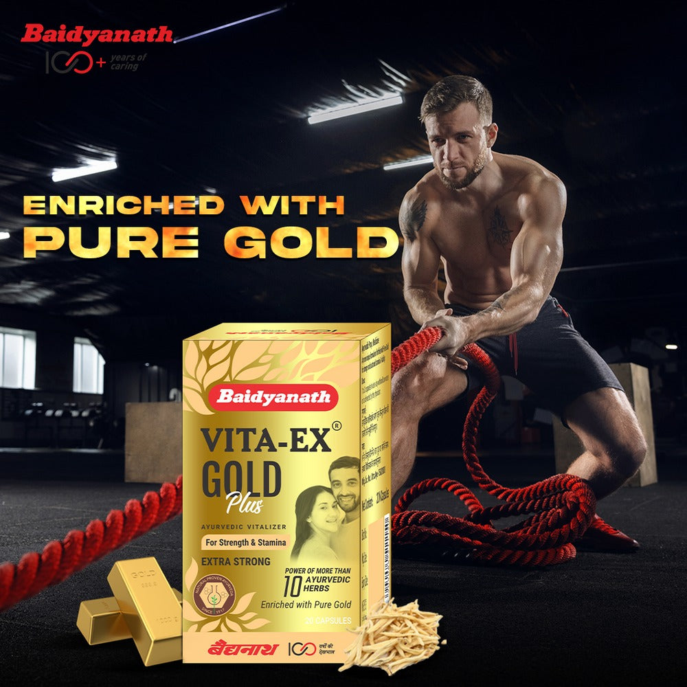 Baidyanath Vita Ex Gold Plus Capsules | Swadesiicart