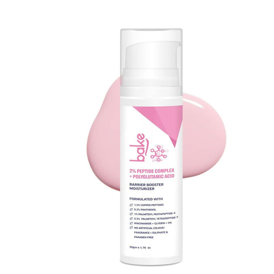 Bake Super Glow+ Glazed Peptide Barrier Repair Moisturizer | Swadesiicart