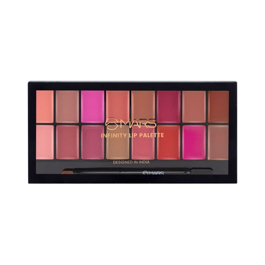 MARS Cosmetics Infinity Lip Palette with Spatula cum Applicator - 03 Multicolor - Swadesiicart