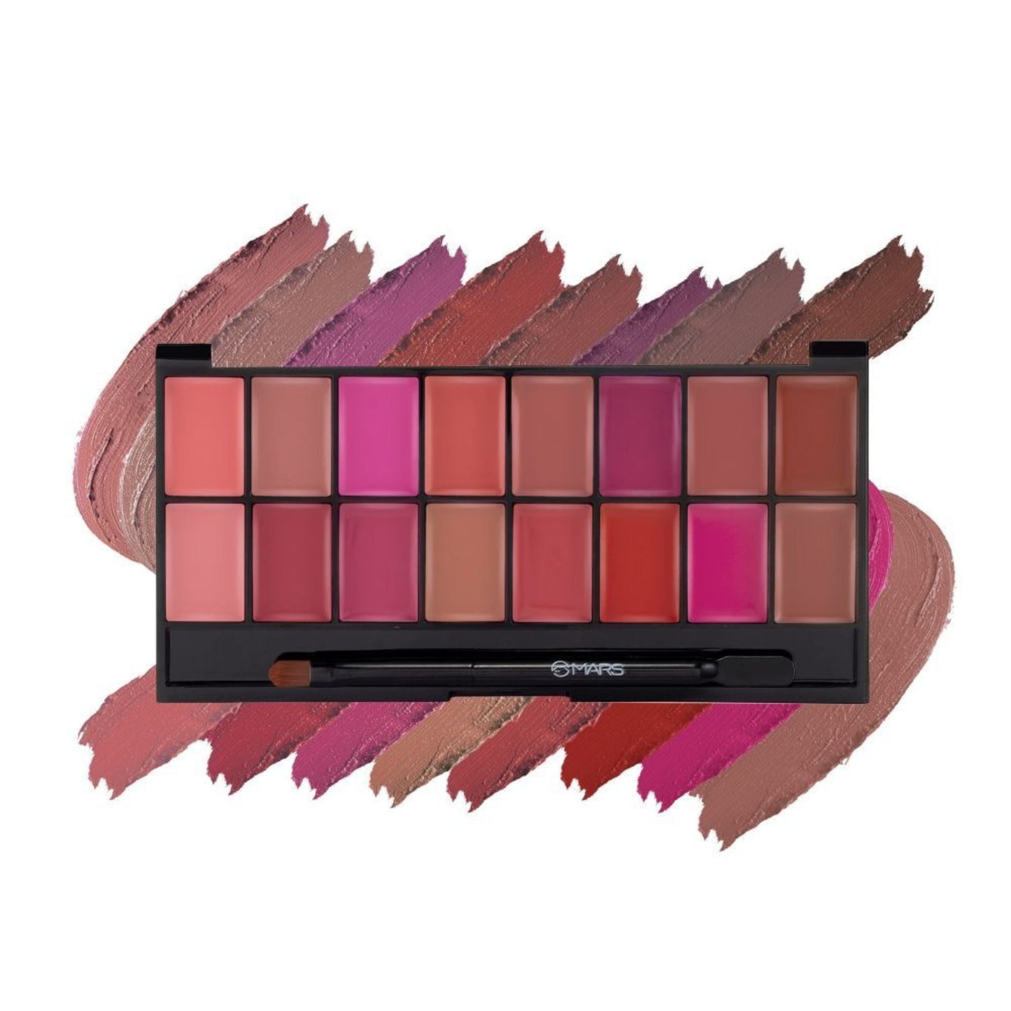 MARS Cosmetics Infinity Lip Palette with Spatula cum Applicator - 03 Multicolor