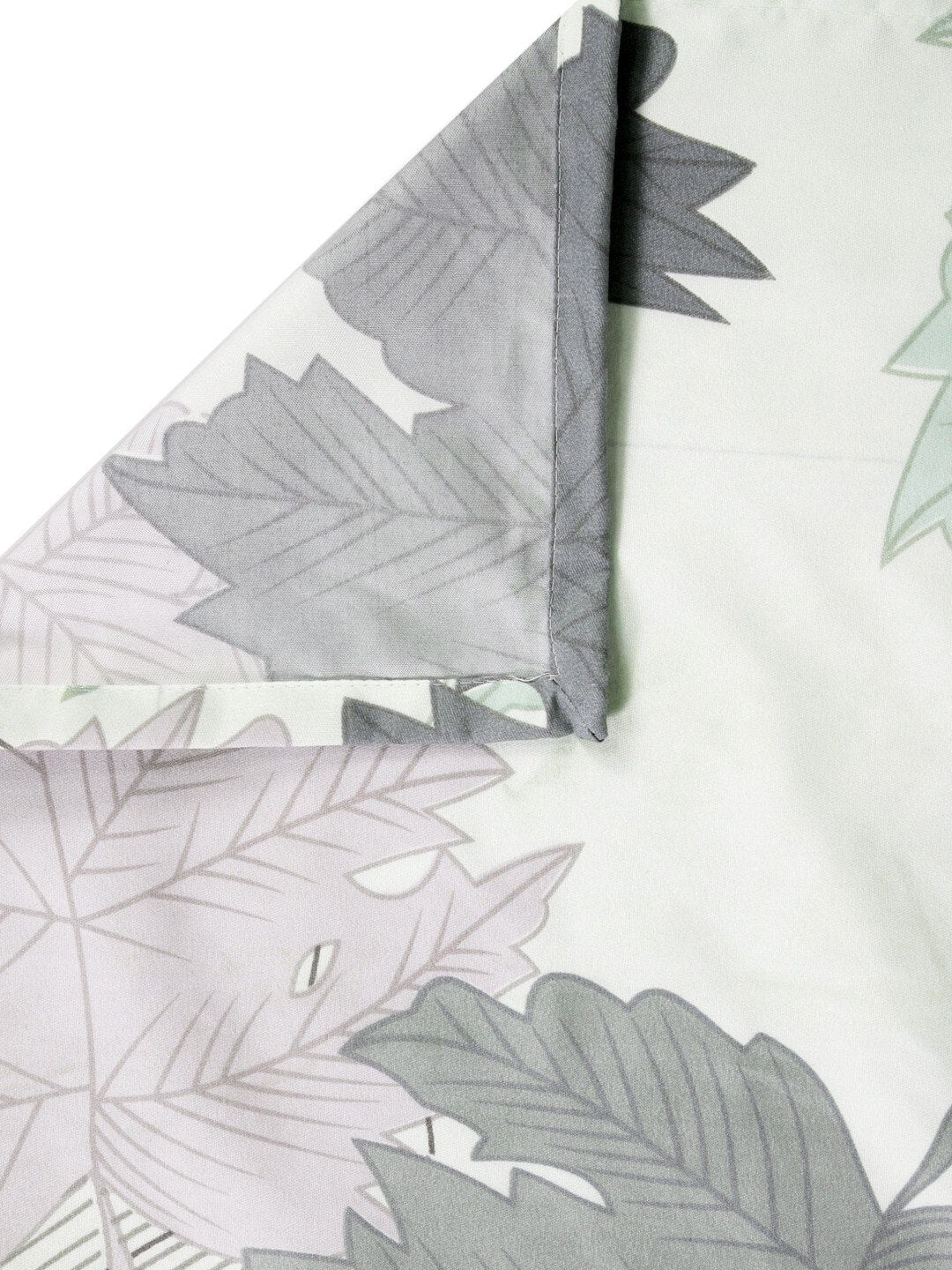 Home Sizzler White & Green Floral 210 TC Bedsheet with Pillow Covers - Swadesiicart