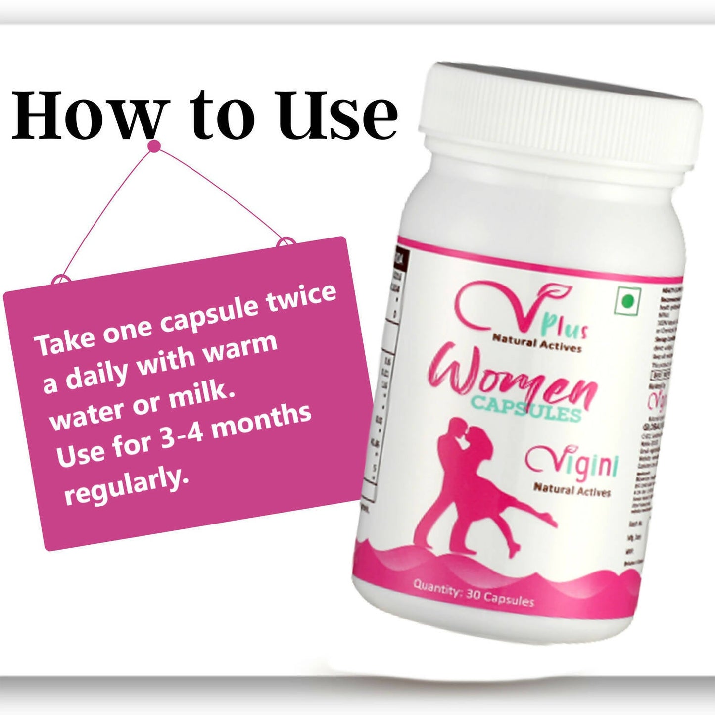 Vigini Natural Actives Performance Women Capsules | Swadesiicart