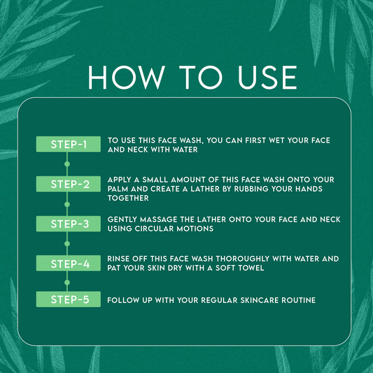 Jovees Tea Tree Oil Control Face Wash - Swadesiicart