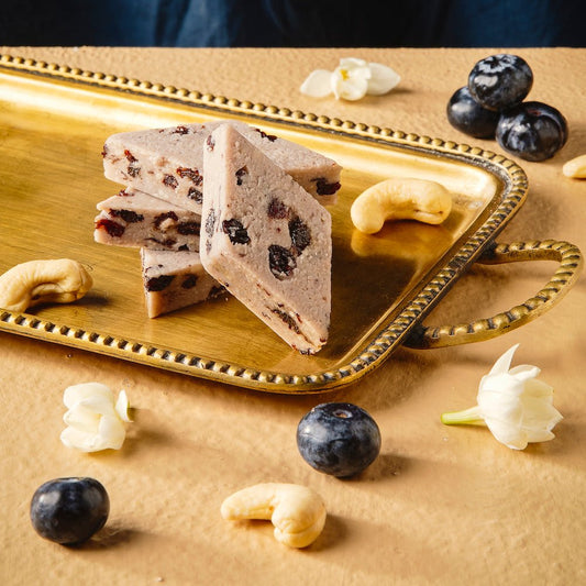 Shree Mithai Blueberry Kaju Katli | Swadesiicart