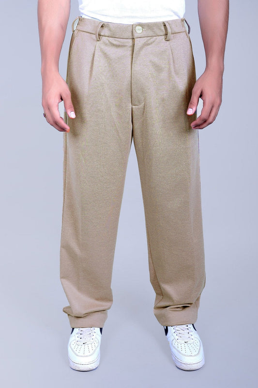 Bluebird Beige Color Korean Style Pant | Swadesiicart