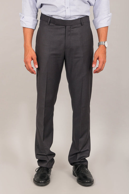 Bluebird men's ash black formal trouser | Swadesiicart