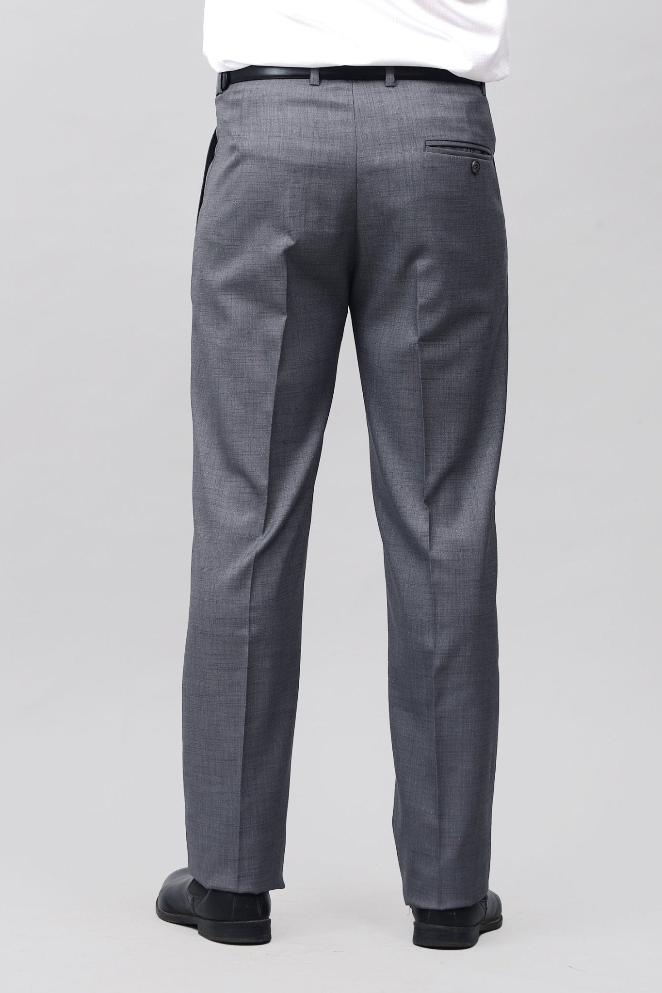 Bluebird Sophisticated Dark Grey Pleated Trouser | Swadesiicart