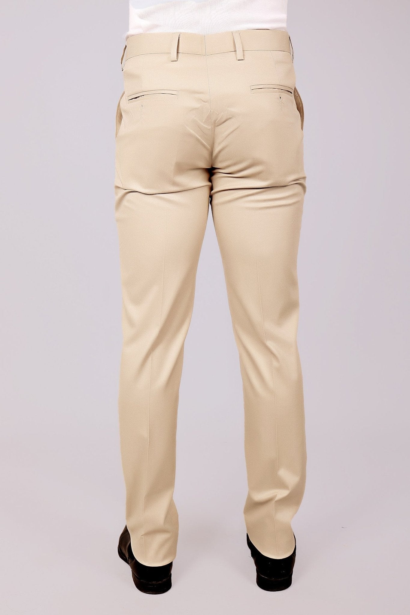 Bluebird Tailored Fit Magnolia Cream Trouser | Swadesiicart