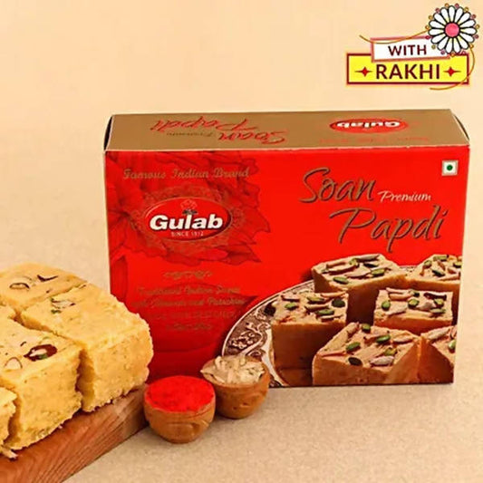 Divine Lord Ganesha Rakhi & Soan Papdi