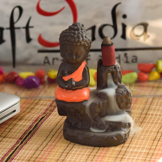 Swadesiicart Meditating Monk Buddha Idol