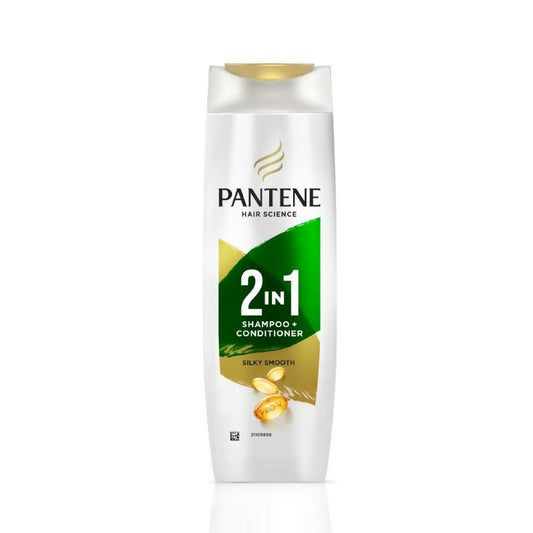 Pantene 2 In 1 Silky Smooth Care Shampoo + Conditioner | Swadesiicart