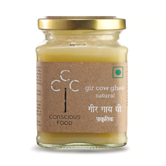 Conscious Food A2 Gir Cow Ghee (Bilona Preparation) | 100% Gir Cow Ghee | Homemade & Organic Ghee