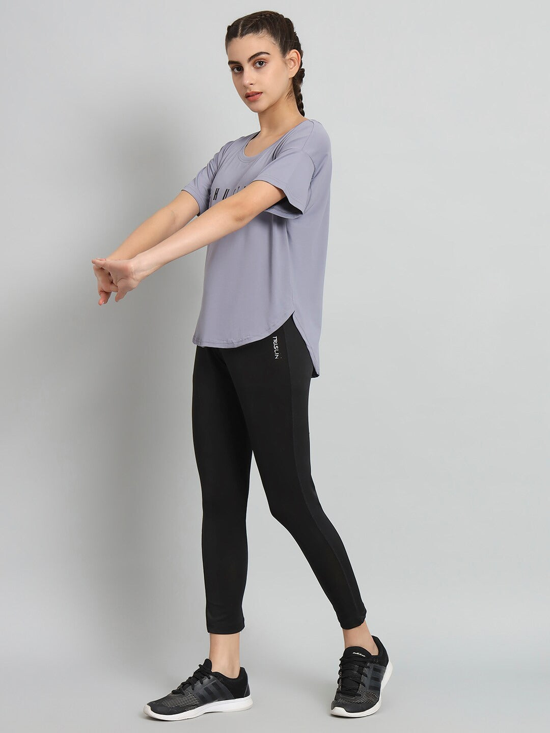 MKH Typography Printed Drop-Shoulder Sleeves Relaxed Fit Dri-FIT T-shirt - Swadesiicart