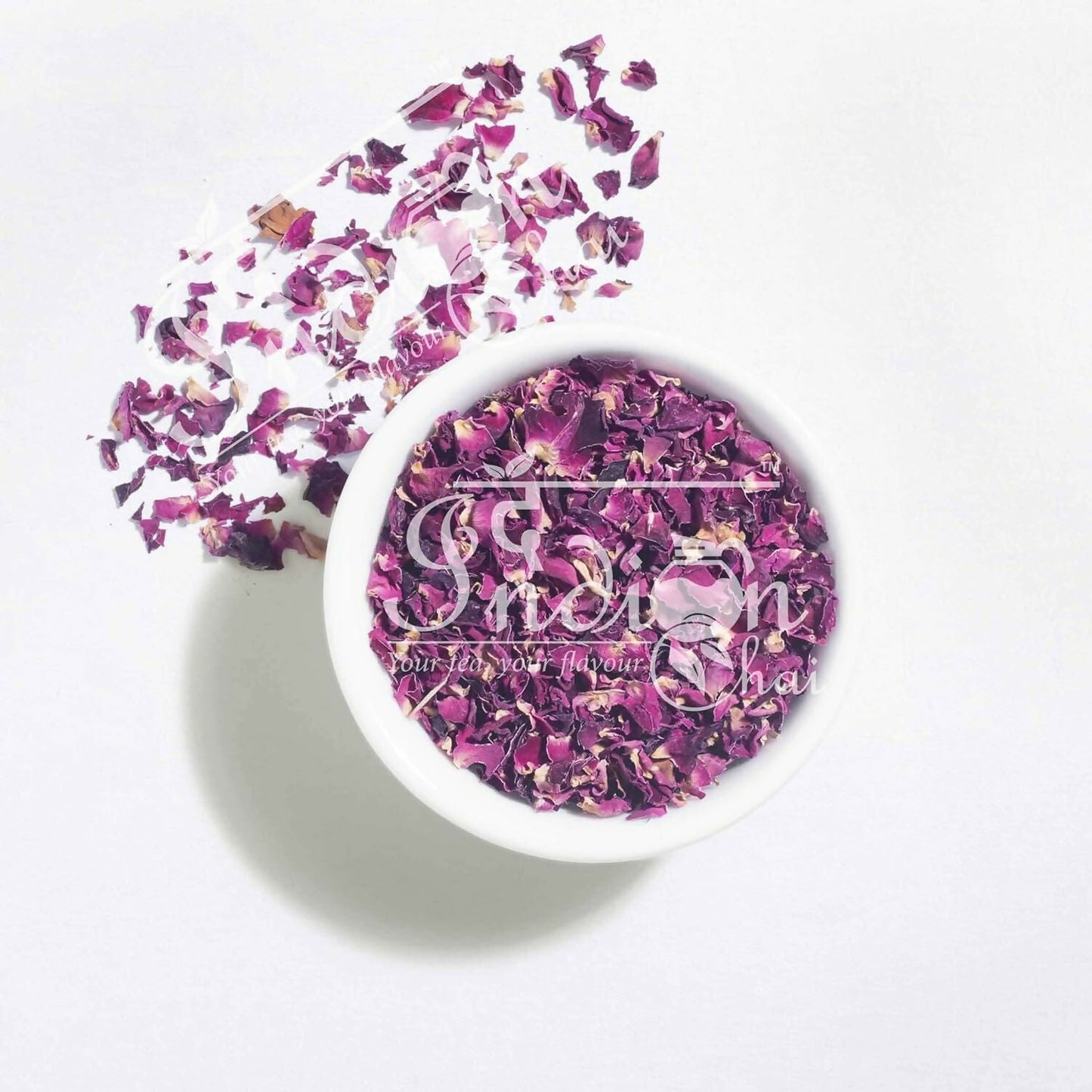 The Indian Chai - Rose Petals Sun Dried Tea | Swadesiicart