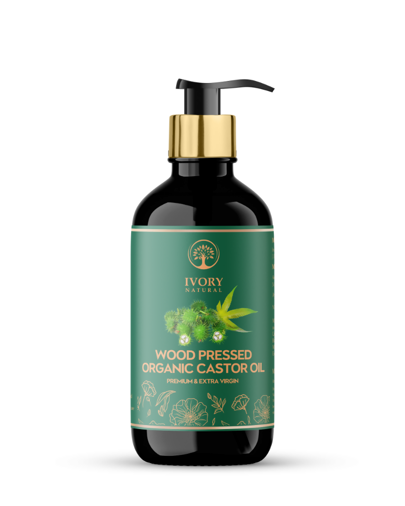 Ivory Natural Wood Pressed Organic Castor Oil For Healthy Skin & Hair Wellness | Swadesiicart