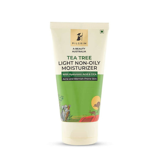 Pilgrim Australian Tea Tree Oil Free Face Moisturizer For Oily & Acne Prone Skin With Hyaluronic Acid & CICA - Pilgrim
