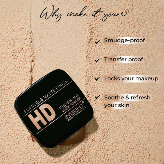Insight Cosmetics HD Finishing Loose Powder - Honey - Swadesiicart