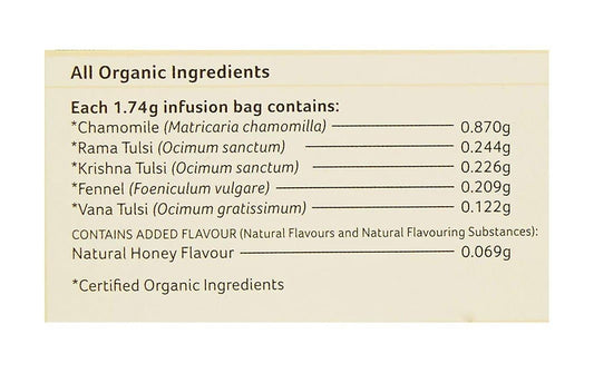 Organic India Tulsi Honey Chamomile 25 Tea Bags - Swadesiicart