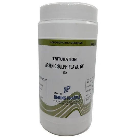 Hering Pharma Arsenic Sulph Flava Trituration Tablet | Swadesiicart