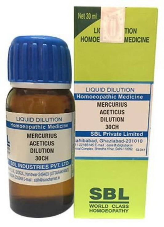 SBL Homeopathy Mercurius Aceticus Dilution | Swadesiicart