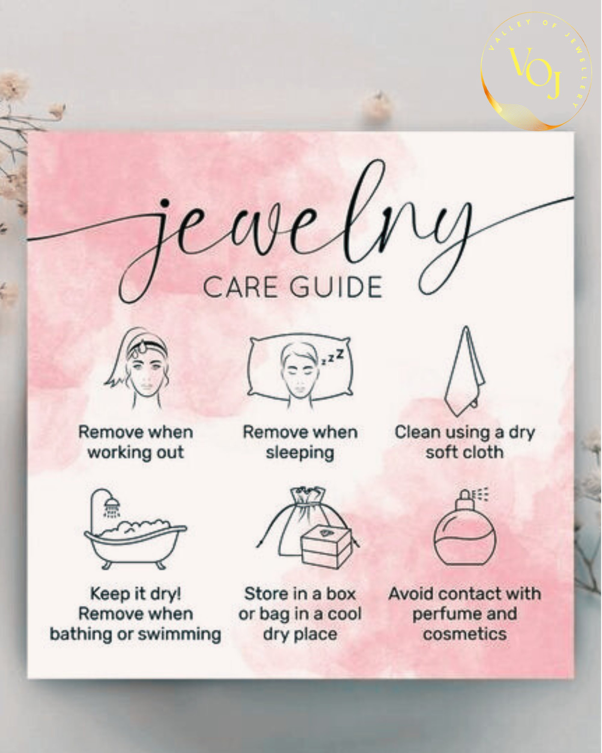 VOJ Women Gold-Polished Flower Peral Studs Earrings