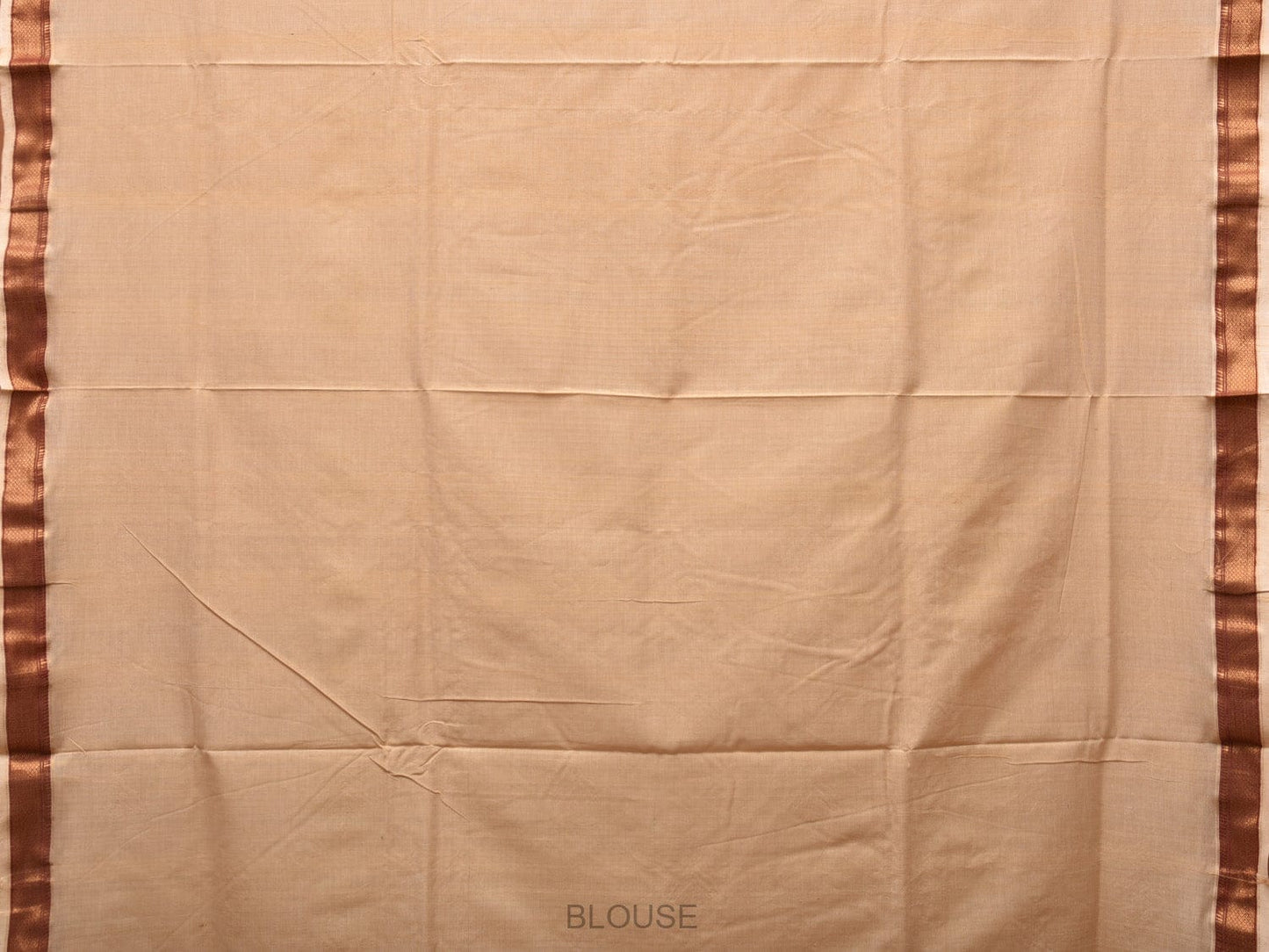 Cream Uppada Cotton Handloom Saree with Pallu Design - Global Threads | Swadesiicart