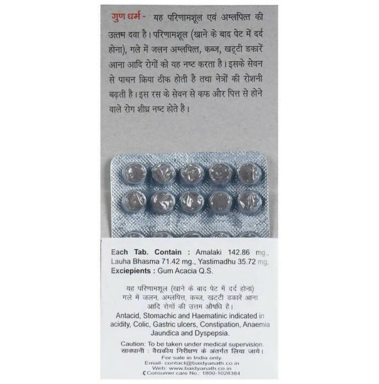 Baidyanath Jhansi Dhatri Lauh Tablets - Swadesiicart